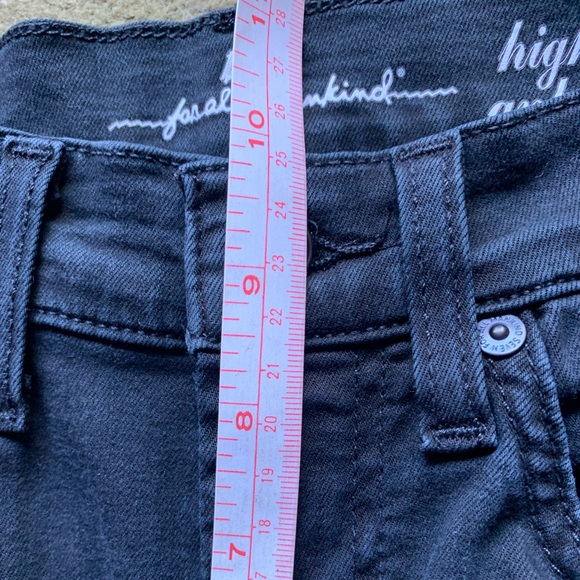 7 for all mankind black jeans. High rise ankle gwenevere. Size 25. - Picture 7 of 9